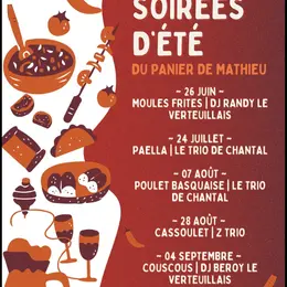 Soirée d'été du panier de Mathieu