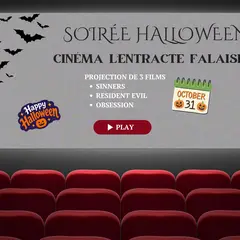 Soirée d'Halloween au cinéma l'Entracte