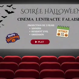 Soirée d'Halloween au cinéma l'Entracte