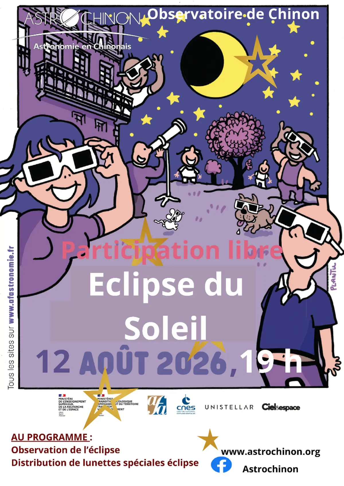 Soirée d'observation de l'éclipse 12 août 2026