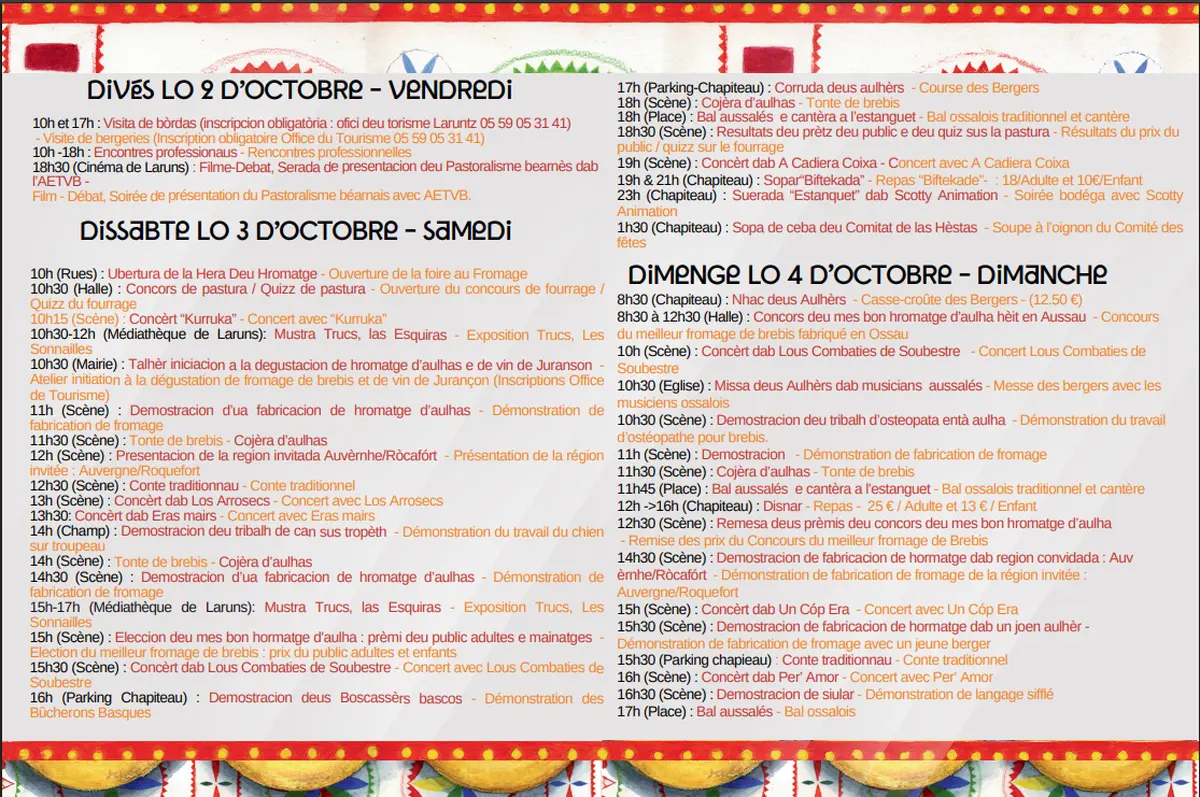 soirée d'ouverture de la Foire au Fromage