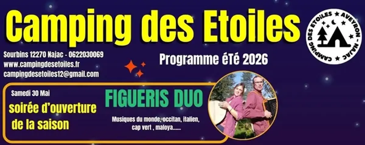 Soirée d'ouverture de la saison du Camping des Etoiles