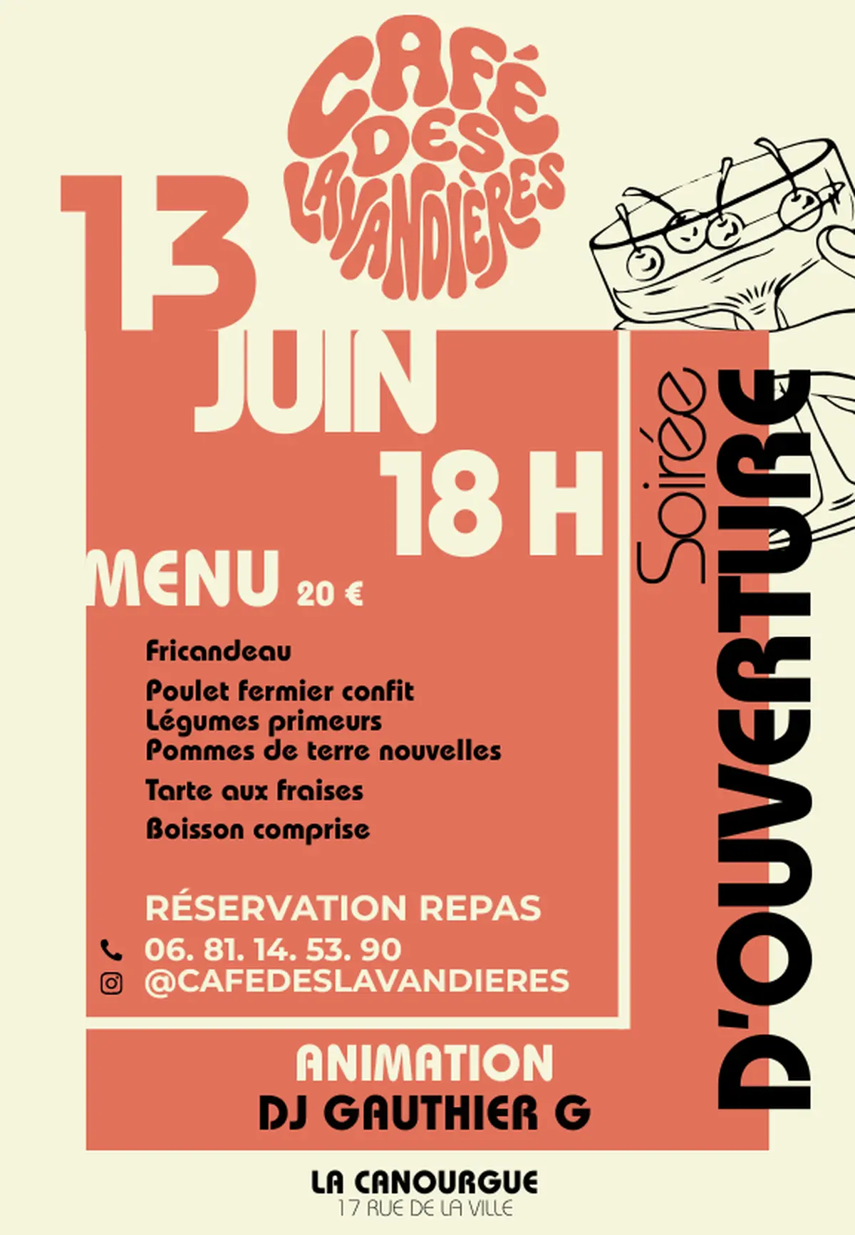 Soirée D'Ouverture Du Café Des Lavandières