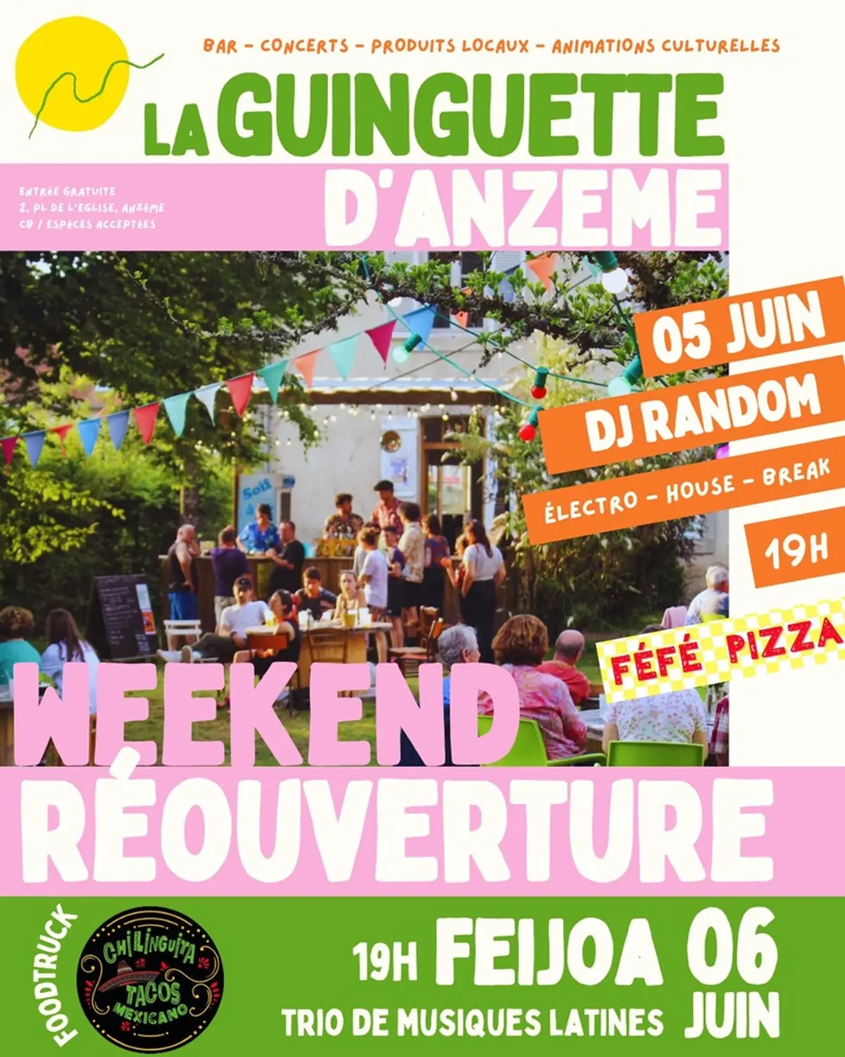 Soirée d'ouverture et concert à la Guinguette