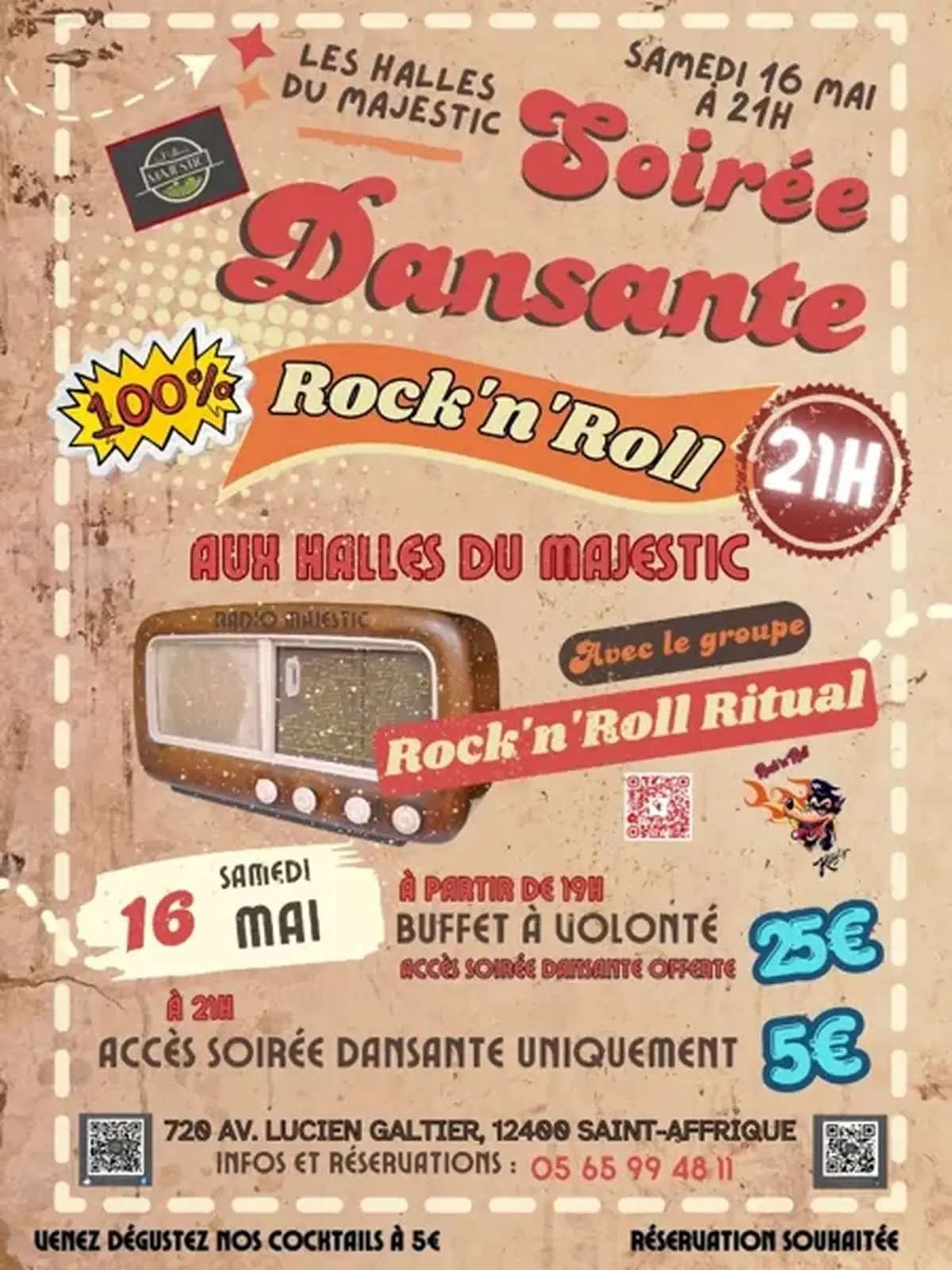 Soirée Dansante 100% Rock'n Roll