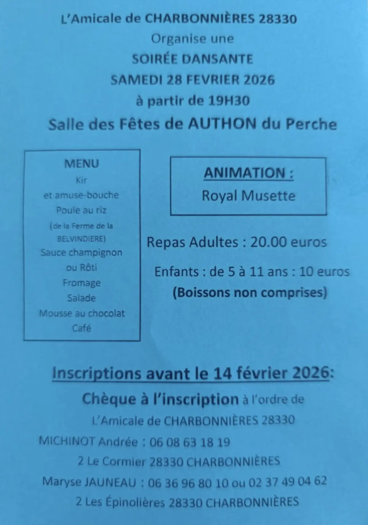 Soirée dansante à Authon-du-Perche