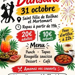 Soirée dansante à Saint Félix de Reilhac et Mortemart