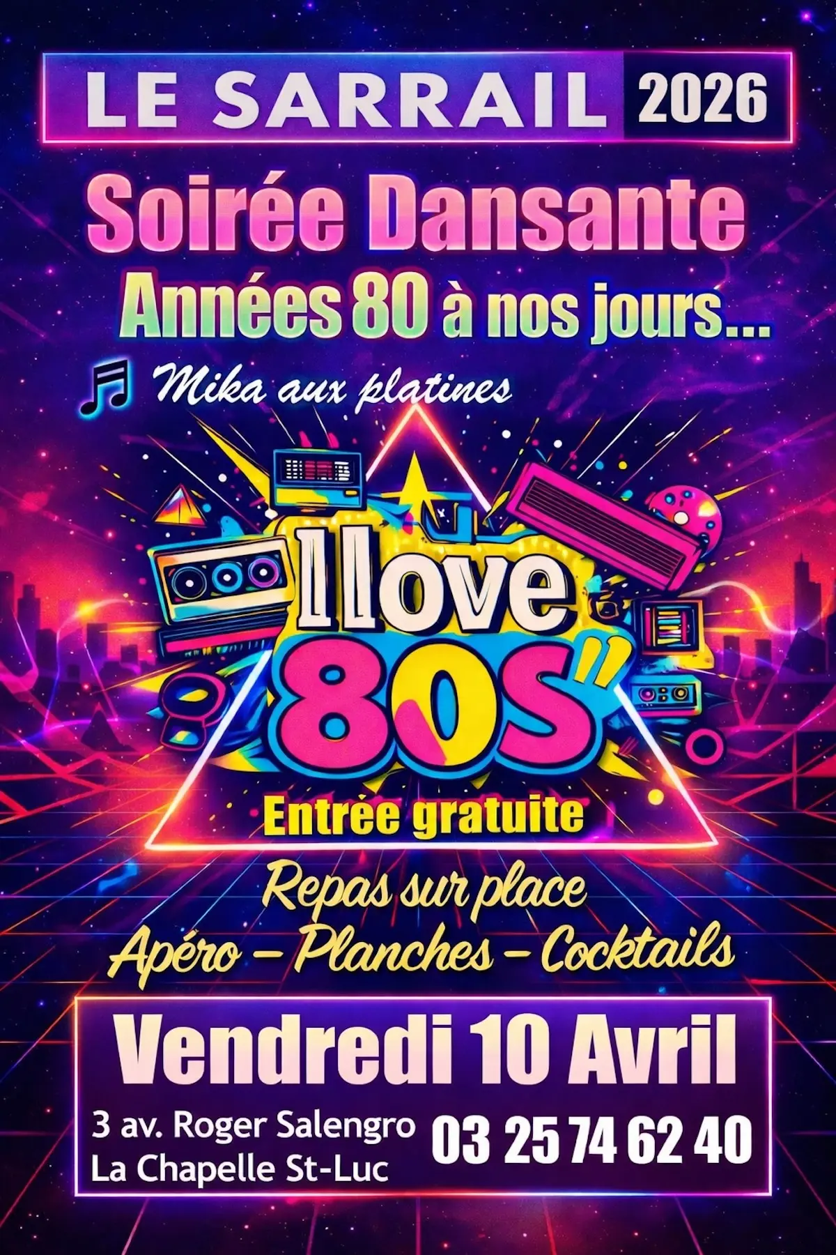 Soirée dansante années 80 avec Mika aux platines!