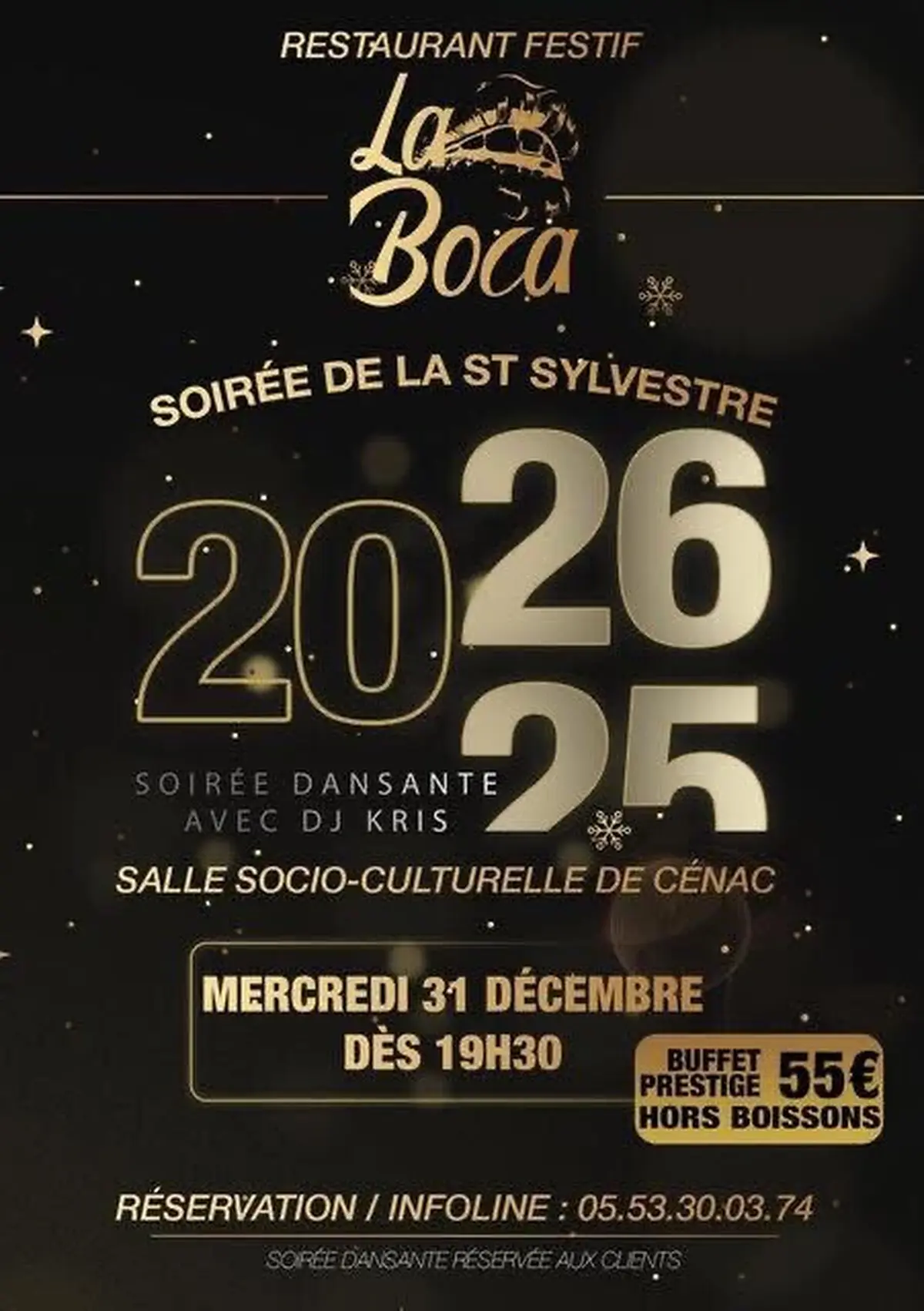 Soirée dansante de la St Sylvestre La boca