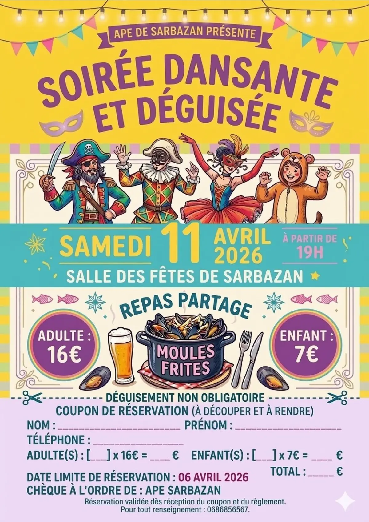 Soirée dansante et déguisée