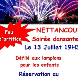Soirée dansante et feu d'artifice