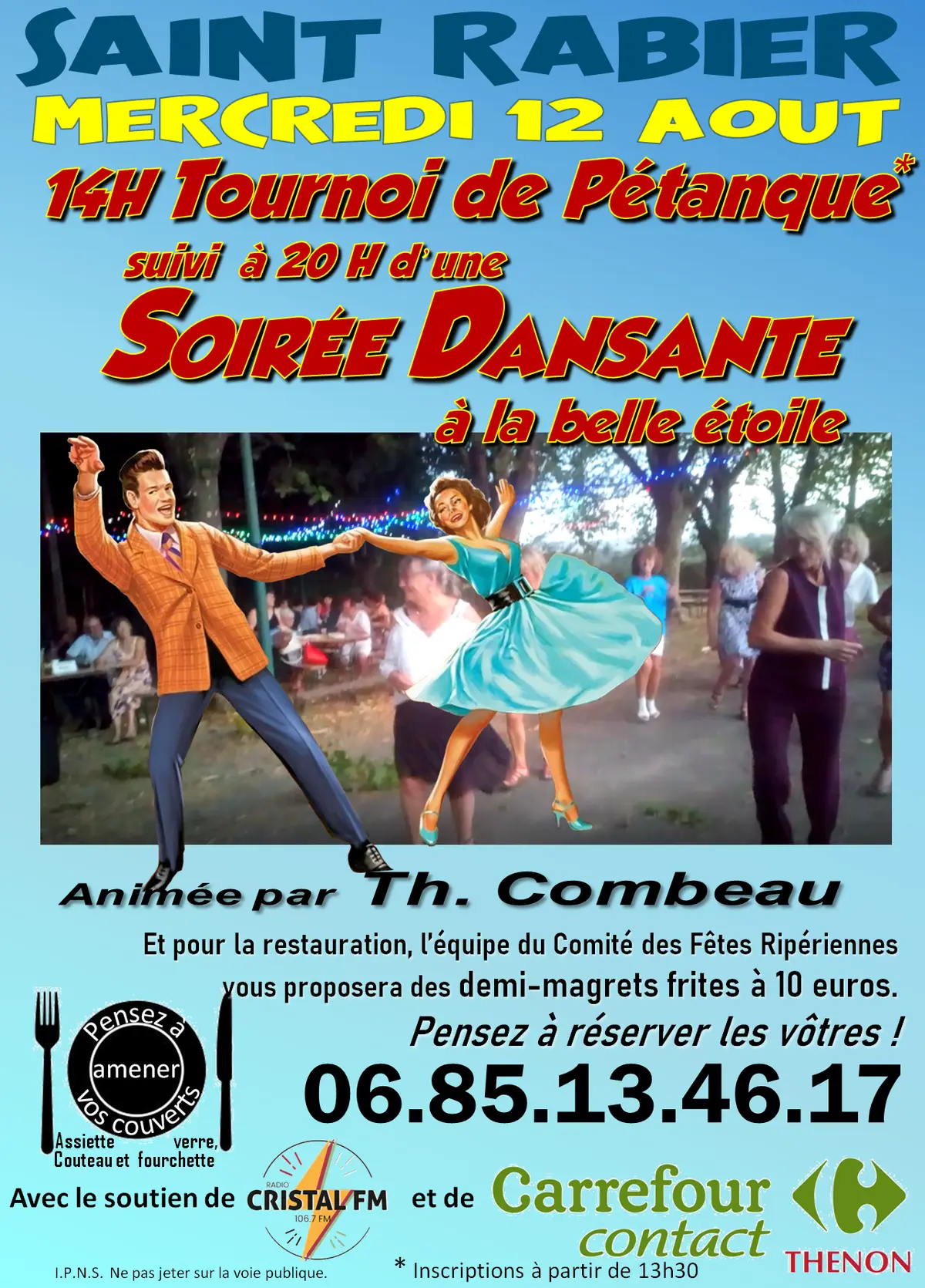 soirée dansante et Tournoi de pétanque