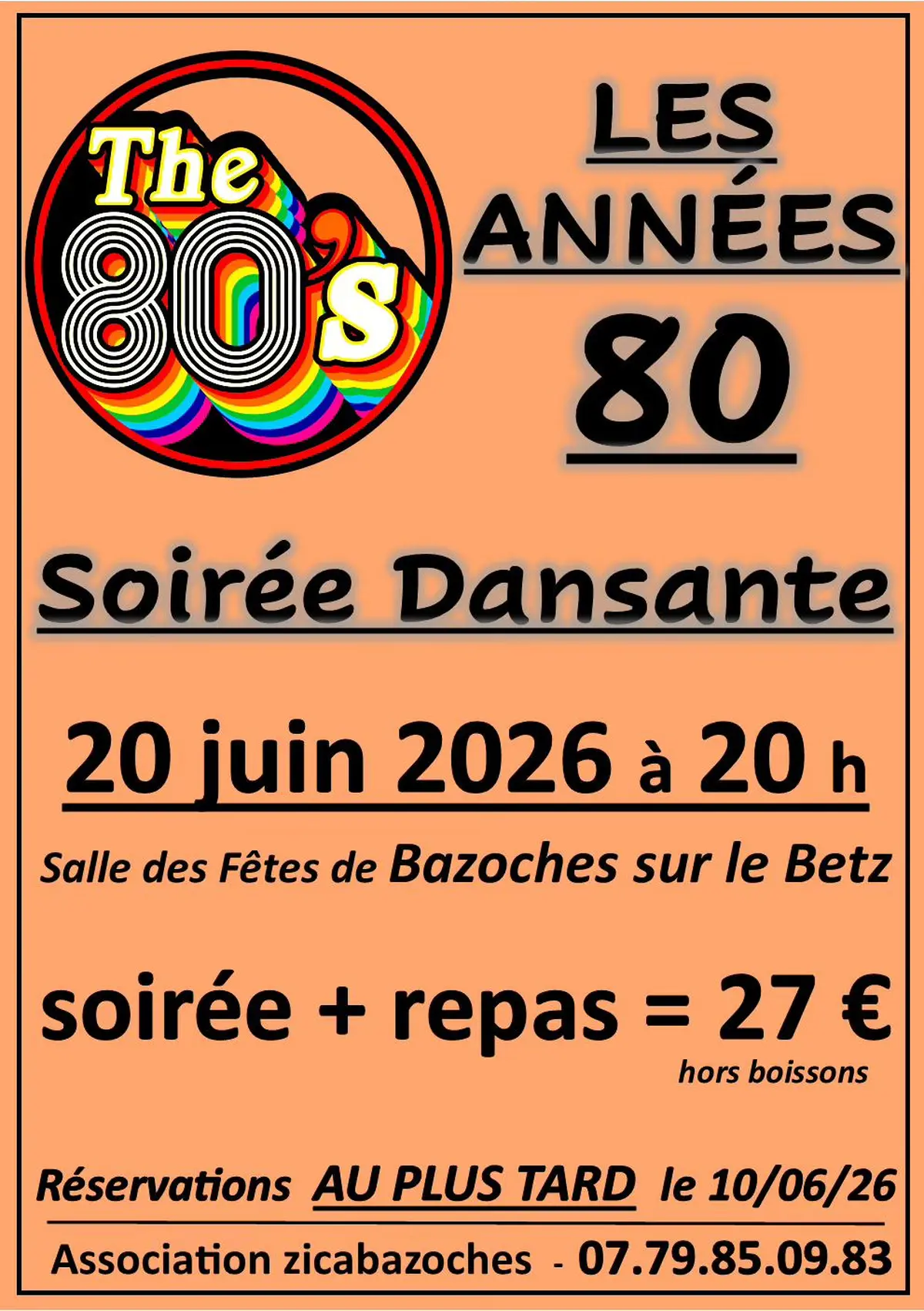 Soirée dansante les années 80