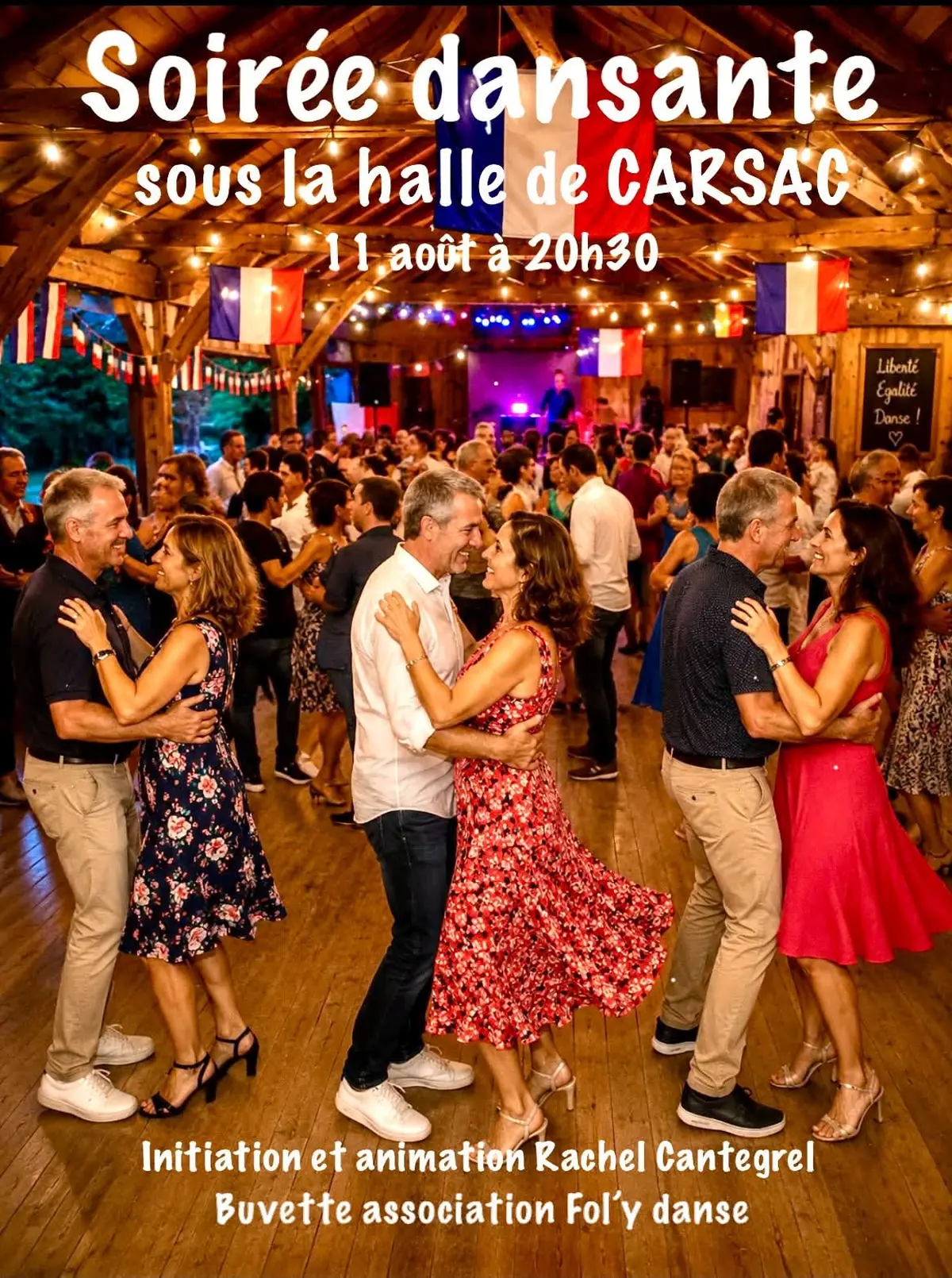 Soirée dansante sous la Halle de Carsac