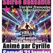 Soirée dansante variété Française et Internationale !