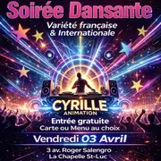 Soirée dansante variété Française et Internationale!