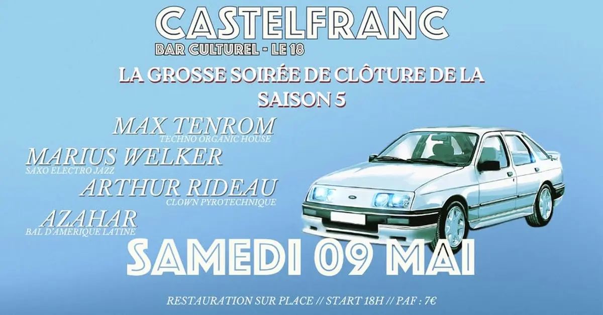 Soirée de clôture au bar culturel associatif le 18