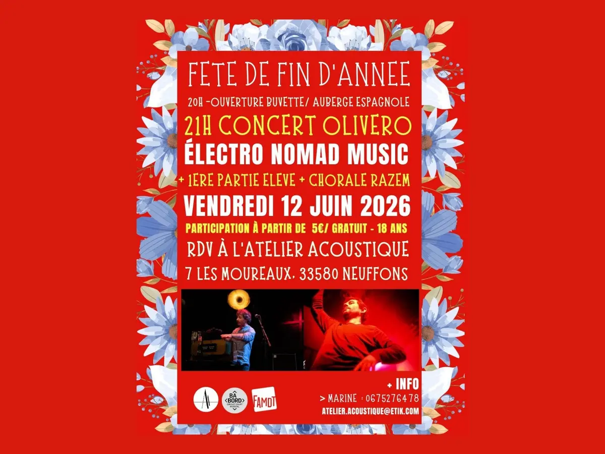 Soirée de fin d'année avec Olivero : electro nomade music