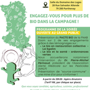 Soirée-débat Engagez-vous pour plus de bio dans la campagne