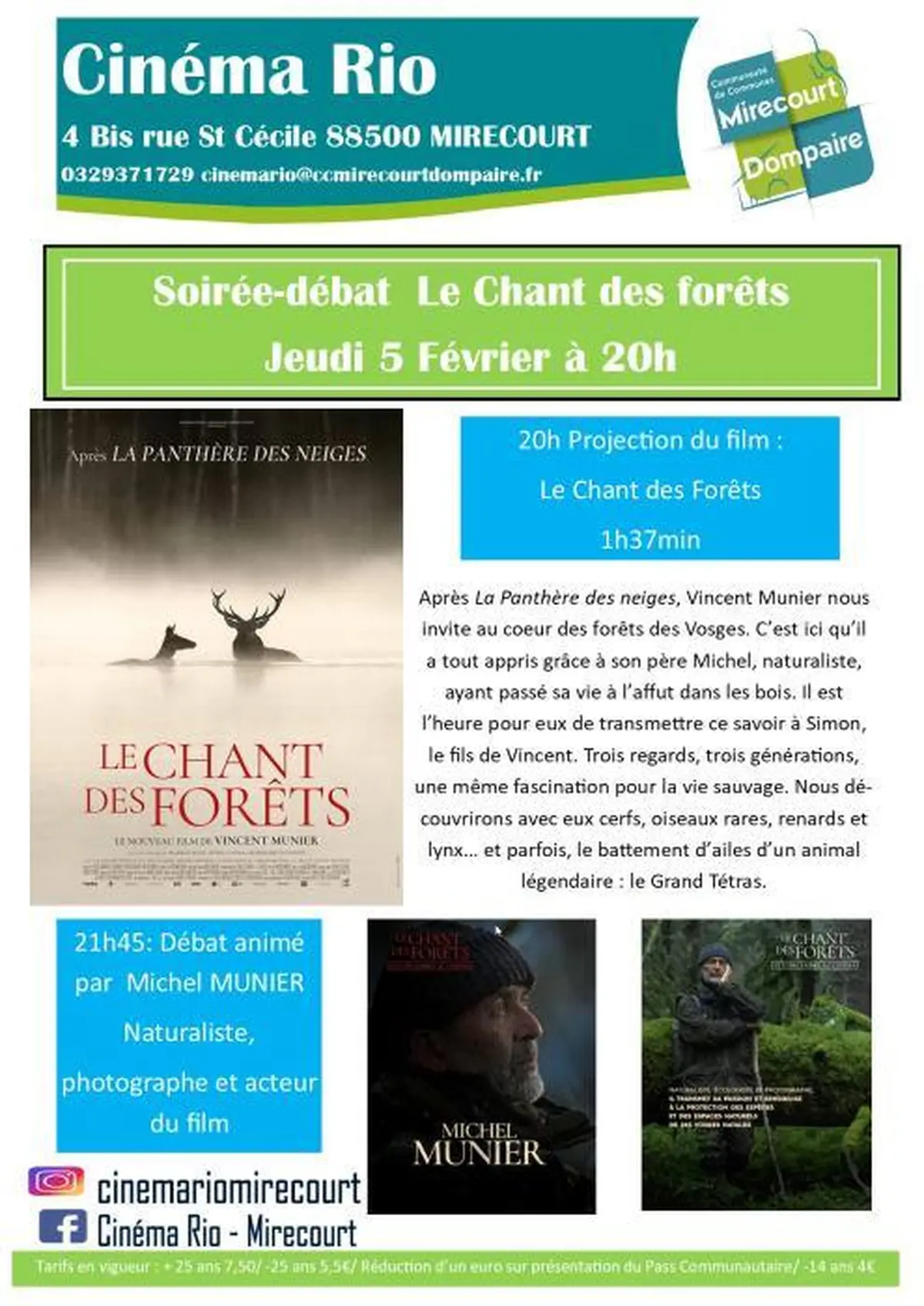 Soirée débat - le Chant des forêts