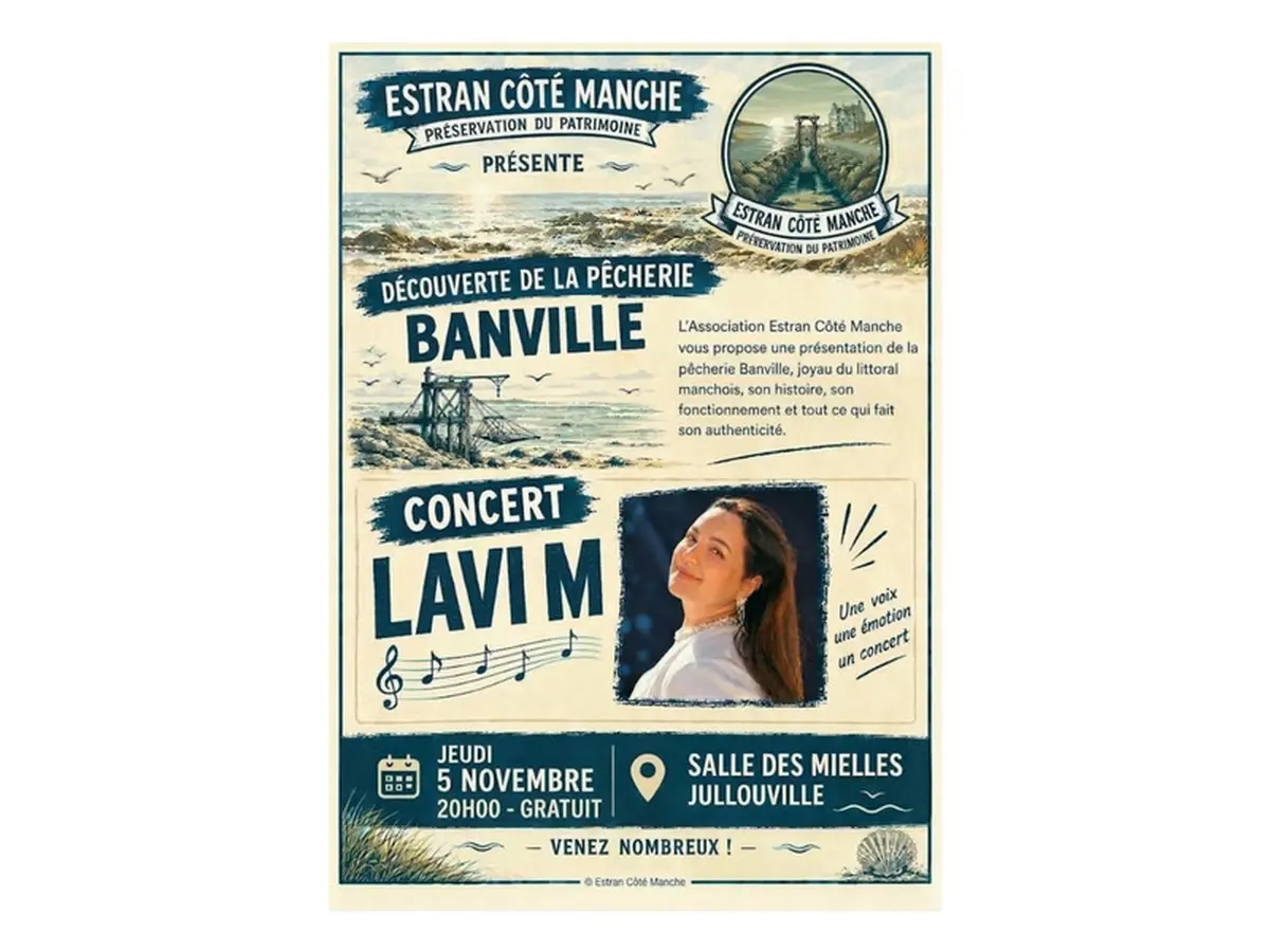 Soirée découverte de la pêcherie Banville et concert de Lavi M