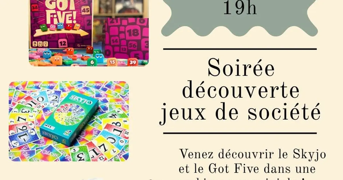 Soirée découverte jeux de sociétés