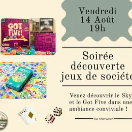 Soirée découverte jeux de sociétés