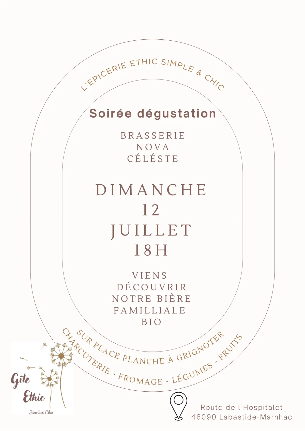 Soirée Dégustation Brasserie Nova Céleste