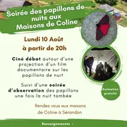 Soirée des papillons de nuit aux Maisons de Coline