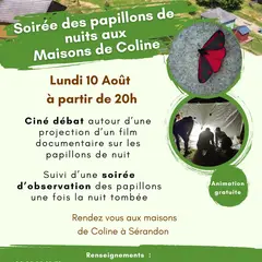 Soirée des papillons de nuit aux Maisons de Coline