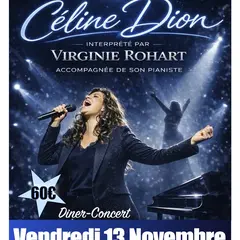 Soirée dîner-concert Céline DION avec Virginie ROHART