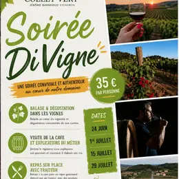 Soirée DiVigne au Domaine du Collert Vert