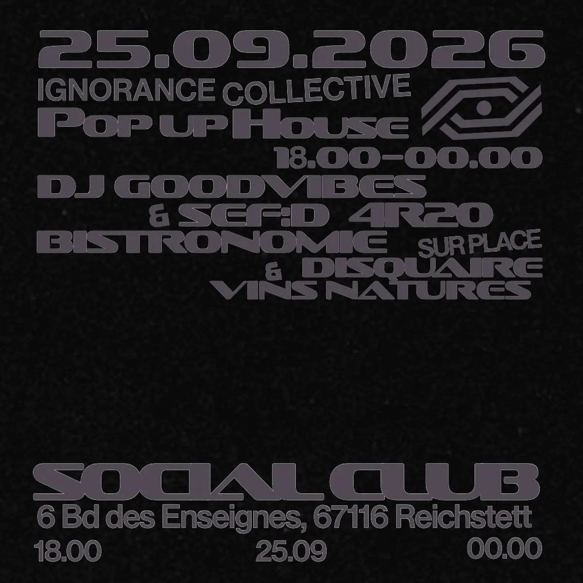 Soirée DJ sets et dégustations au Social Club avec Ignorance Collective