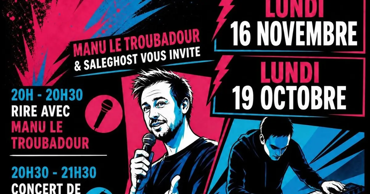 Soirée Double Plateau : Manu le Troubadour en stand up & Saleghost en concert