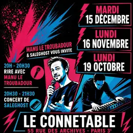 Soirée Double Plateau : Manu le Troubadour en stand up & Saleghost en concert