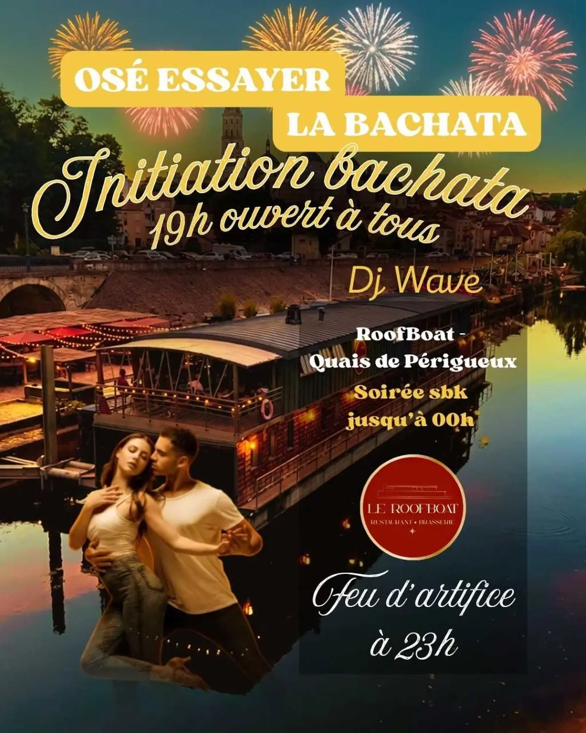 Soirée du 14 juillet au Roofboat