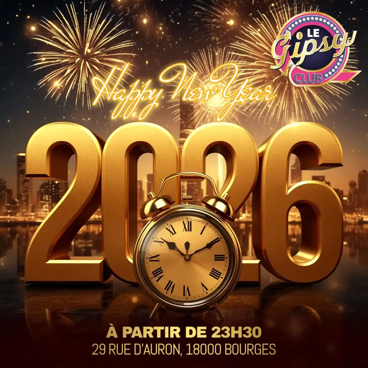 Soirée du Nouvel An 2026 - Le Gispy