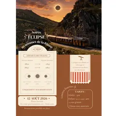 Soirée éclipse solaire avec le Train de la Rhune