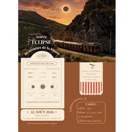 Soirée éclipse solaire avec le Train de la Rhune