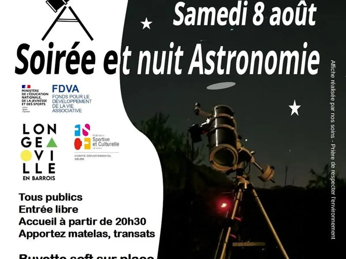 Soirée et nuit astronomie - Étoiles filantes