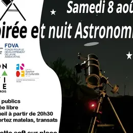 Soirée et nuit astronomie - Étoiles filantes