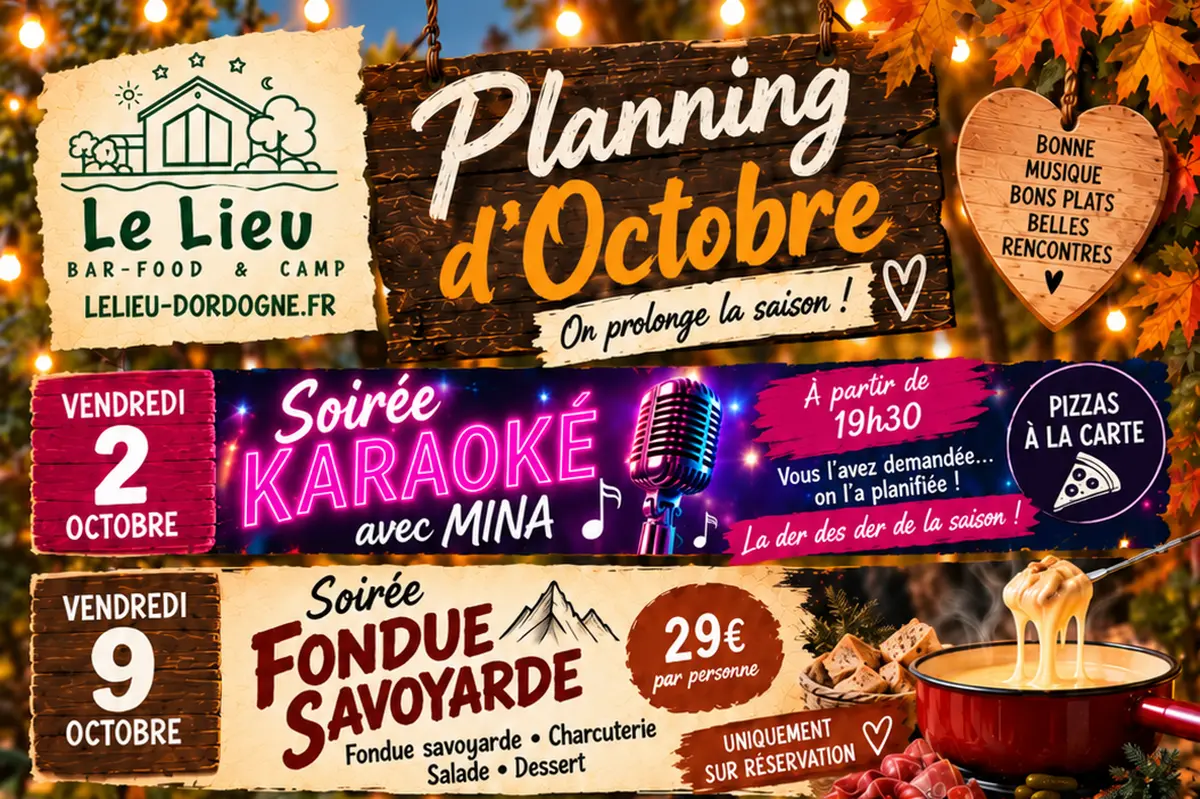 Soirée festive à  Le Lieu