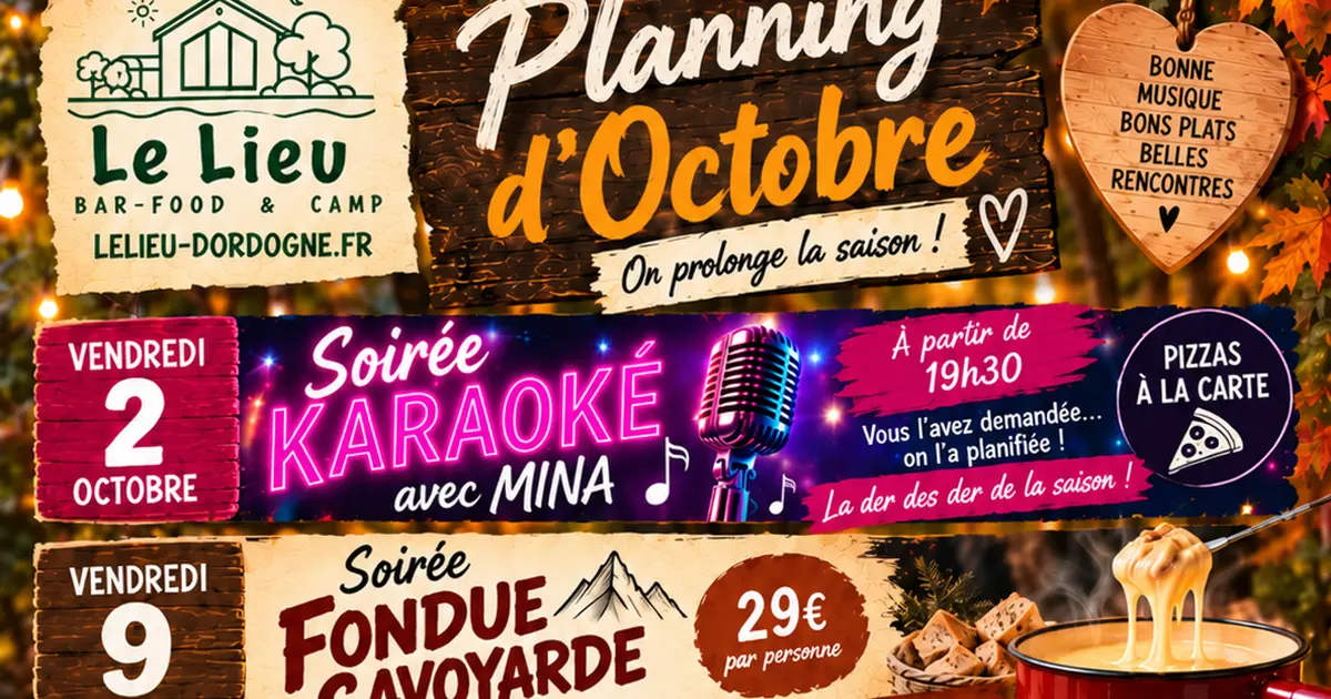Soirée festive à "Le Lieu"