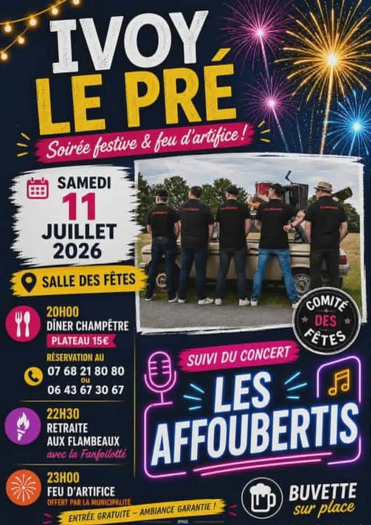 Soirée festive & feu d'artifice
