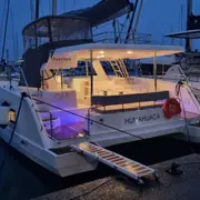 Soirée feu d'artifice sur un catamaran depuis Antibes (06)