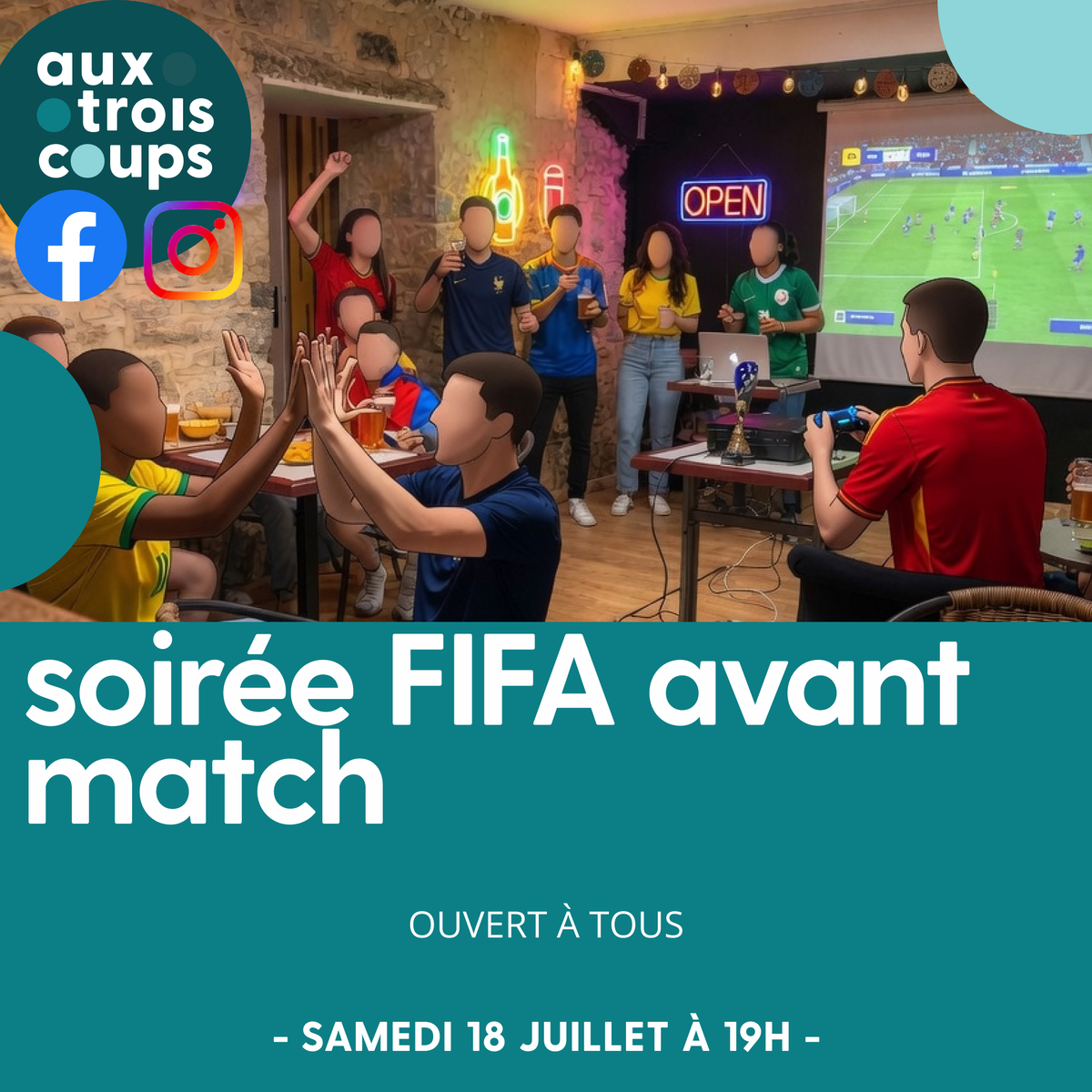 Soirée FIFA avant le coup d'envoi