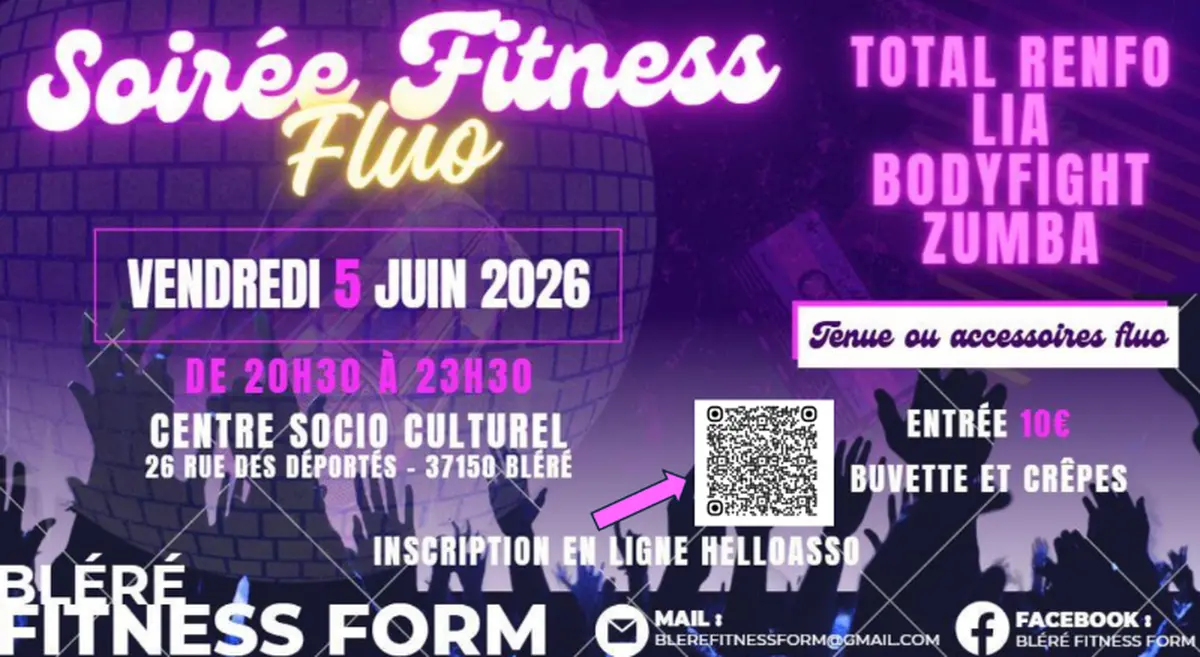 Soirée fitness fluo
