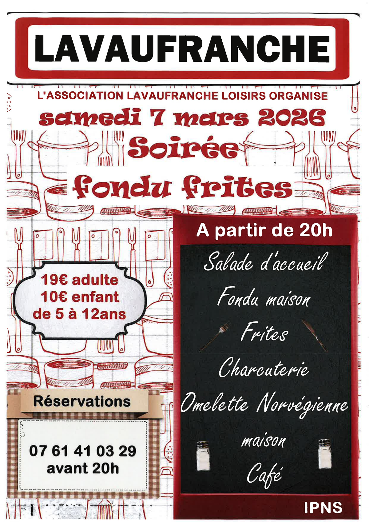 Soirée fondu frites