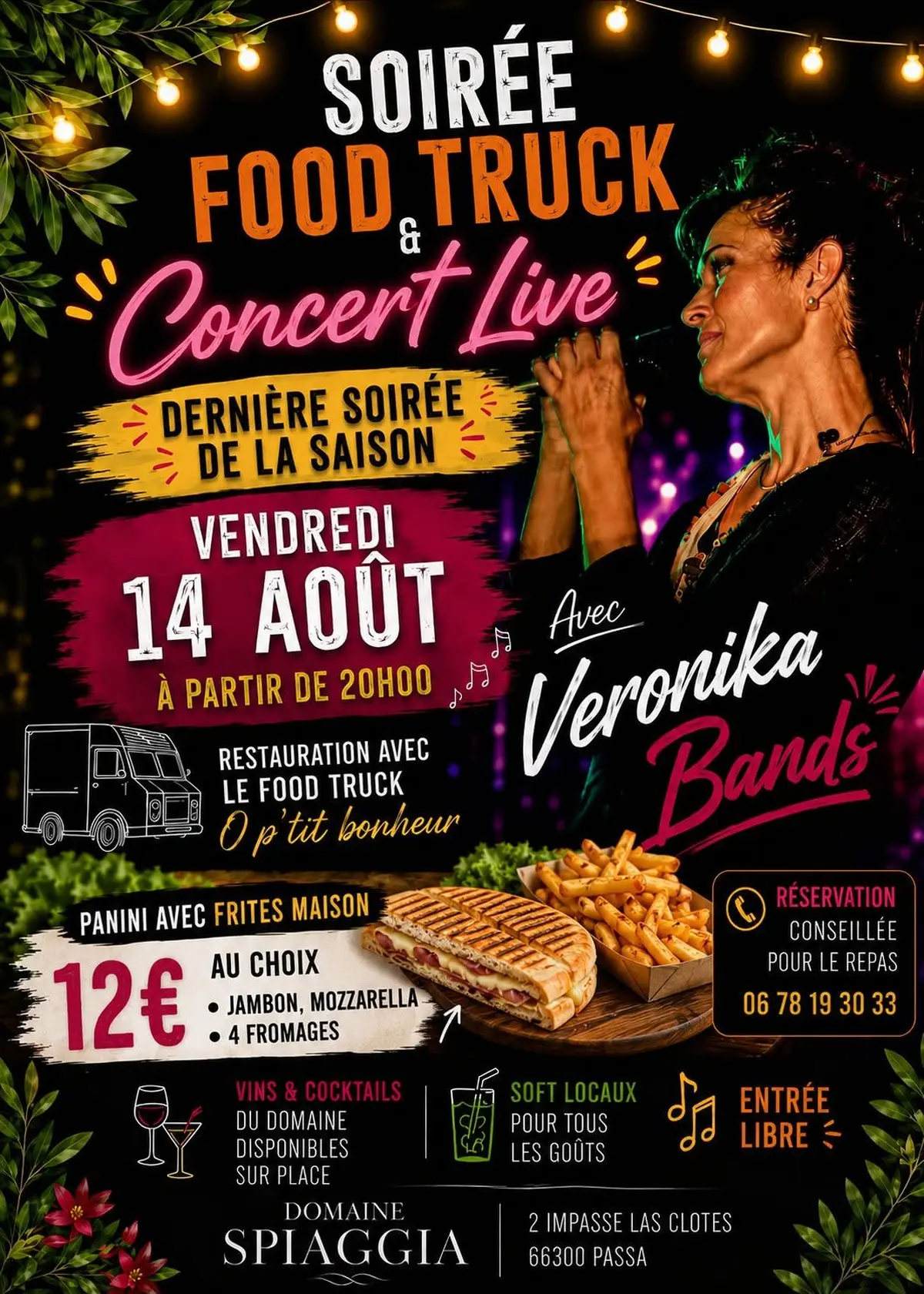 Soirée Food Truck Au Domaine Spiaggia