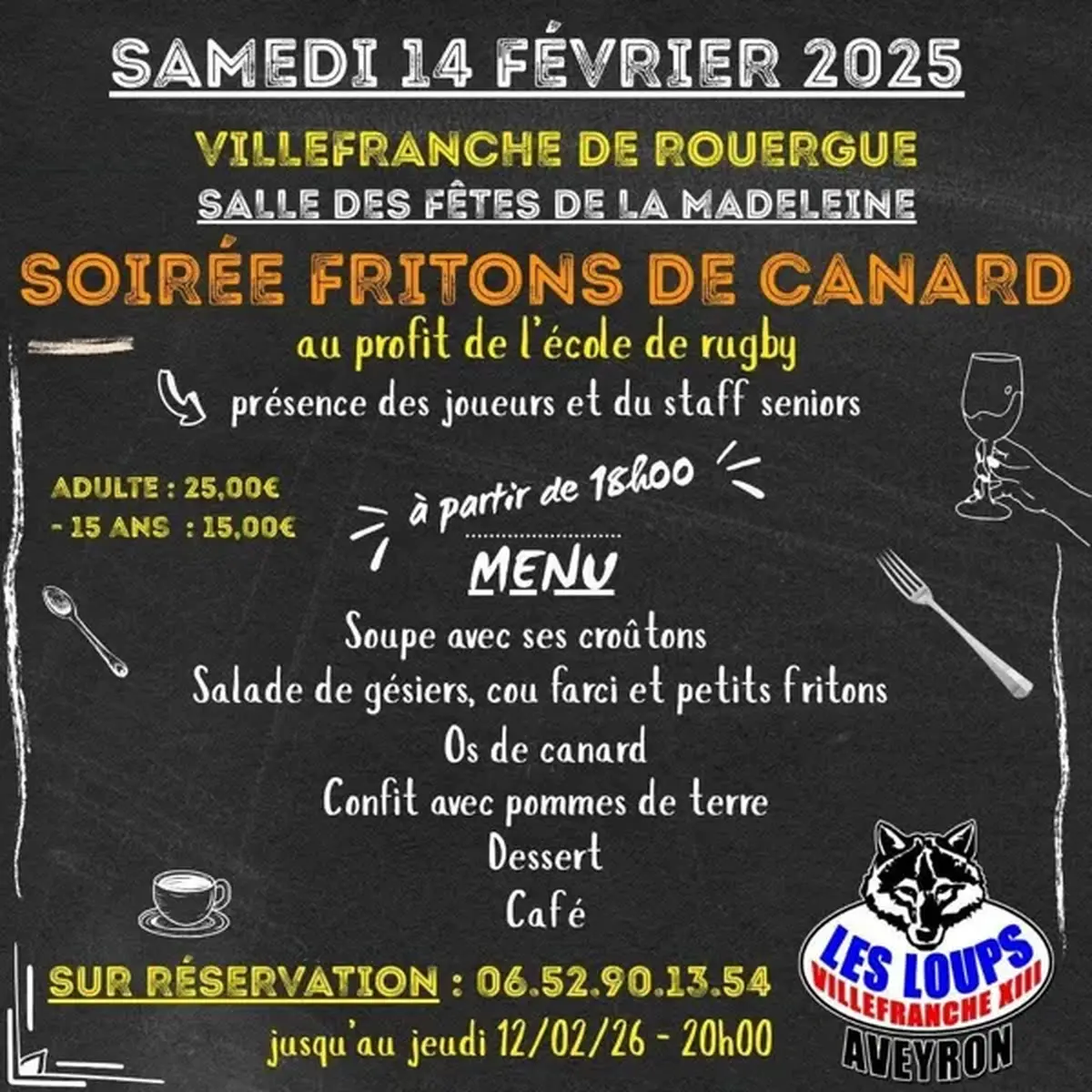 Soirée fritons de canard